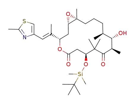(1S,3S,7S,10R,11S,12S,16R)-7-(tert-Butyl-dimethyl-silanyloxy)-11-hydroxy-8,8,10,12,16-pentamethyl-3-[(E)-1-methyl-2-(2-methyl-thiazol-4-yl)-vinyl]-4,17-dioxa-bicyclo[14.1.0]heptadecane-5,9-dione