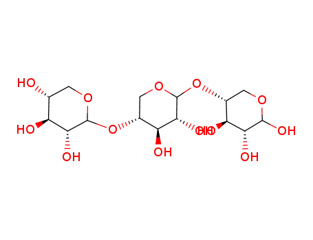 Molecular Structure of 22416-59-7 (O-D-xylopyranosyl-(1-4)-O-D-xylopyranosyl-(1-4)-D-xylopyranose)