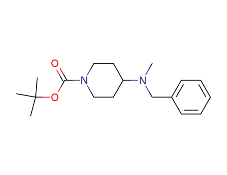 1-Piperidinecarboxylic acid, 4-[methyl(phenylmethyl)amino]-,
1,1-dimethylethyl ester