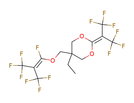 2-hexafluoroisopropylidene-5-ethyl-5-<heptafluoro-2-methylallyloxymethyl>-1,3-dioxane