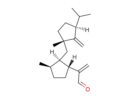 Molecular Structure of 123298-56-6 (2-[(1R,2R,3R)-2-((1S,3S)-3-Isopropyl-1-methyl-2-methylene-cyclopentylmethyl)-3-methyl-cyclopentyl]-propenal)