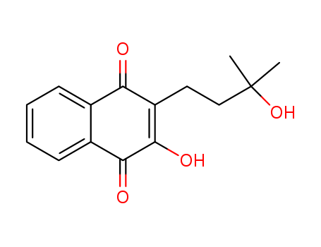 1,4-Naphthalenedione,2-hydroxy-3-(3-hydroxy-3-methylbutyl)- cas  15298-01-8