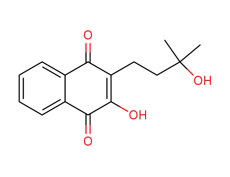 Molecular Structure of 15298-01-8 (2-Hydroxy-3-(3-hydroxy-3-methylbutyl)-1,4-naphthalenedione)