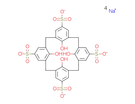 Molecular Structure of 110242-20-1 (tetrasodium 25,26,27,28-tetrahydroxycalix[4]arene-5,11,17,23-tetrasulfonate)