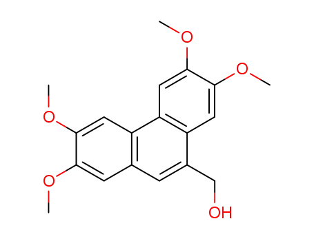 Molecular Structure of 30062-15-8 (2,3,6,7-TetraMethoxy-9-phenanthreneMethanol)