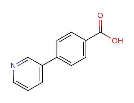 Molecular Structure of 4385-75-5 (4-PYRIDIN-3-YL-BENZOIC ACID)