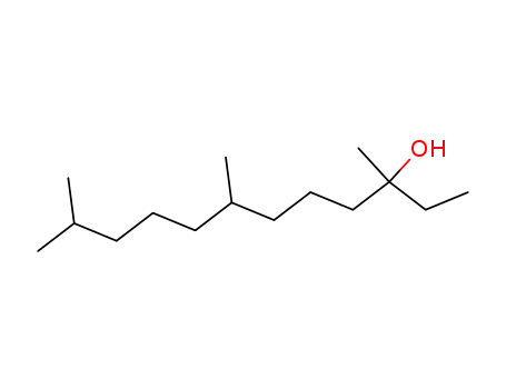 Molecular Structure of 7278-65-1 (3,7,11-trimethyldodecan-3-ol)