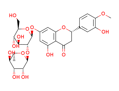 4H-1-Benzopyran-4-one,7-[[2-O-(6-deoxy-a-L-mannopyranosyl)-b-D-glucopyranosyl]oxy]-2,3-dihydro-5-hydroxy-2-(3-hydroxy-4-methoxyphenyl)-,(2S)-