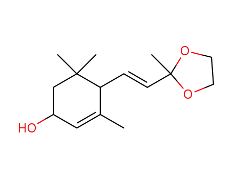 (rac)-(E)-4-(4-hydroxy-2,6,6-trimethyl-2-cyclohexen-1-yl)-2,2-ethylenedioxy-3-butene