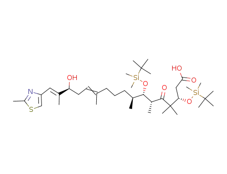 (12Z,16E)-(3S,6R,7S,8S,15S)-3,7-Bis-(tert-butyl-dimethyl-silanyloxy)-15-hydroxy-4,4,6,8,12,16-hexamethyl-17-(2-methyl-thiazol-4-yl)-5-oxo-heptadeca-12,16-dienoic acid