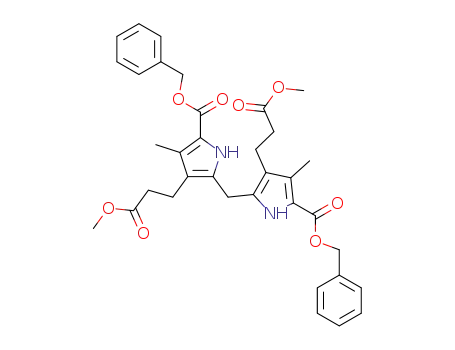 1H-Pyrrole-3-propanoic acid,
2,2'-methylenebis[4-methyl-5-[(phenylmethoxy)carbonyl]-, dimethyl ester