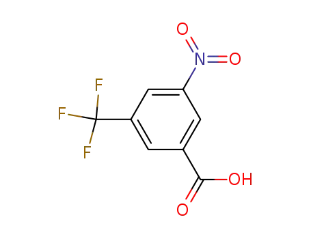 Molecular Structure of 328-80-3 (3-NITRO-5-(TRIFLUOROMETHYL)BENZOIC ACID)