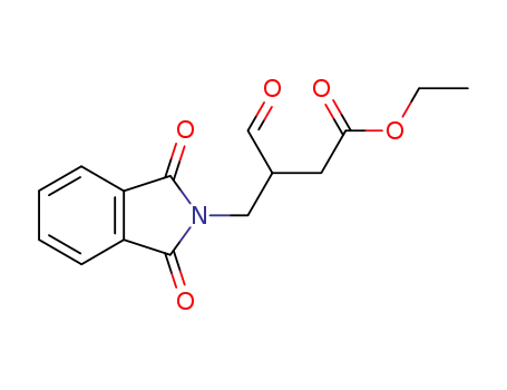 Molecular Structure of 216576-90-8 (4-(1,3-Dioxo-1,3-dihydro-isoindol-2-yl)-3-formyl-butyric acid ethyl ester)