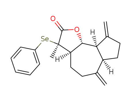 (3R,3aR,6aR,9aR,9bR)-3-Methyl-6,9-dimethylene-3-phenylselanyl-decahydro-azuleno[4,5-b]furan-2-one