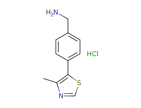 1-[4-(4-methyl-1,3-thiazol-5-yl)phenyl]methanamine hydrochloride