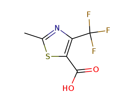 Molecular Structure of 117724-63-7 (2-METHYL-4-(TRIFLUOROMETHYL)-1,3-THIAZOLE-5-CARBOXYLIC ACID)