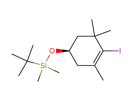 Silane,
(1,1-dimethylethyl)[[(1R)-4-iodo-3,5,5-trimethyl-3-cyclohexen-1-yl]oxy]di
methyl-