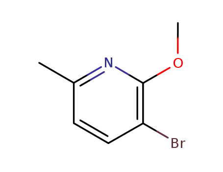 Molecular Structure of 717843-47-5 (3-BROMO-2-METHOXY-6-PICOLINE)