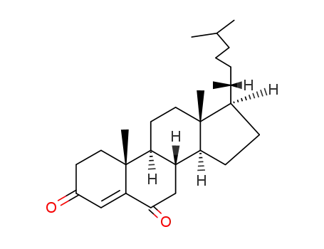 Molecular Structure of 984-84-9 (cholest-4-en-3,6-dione)