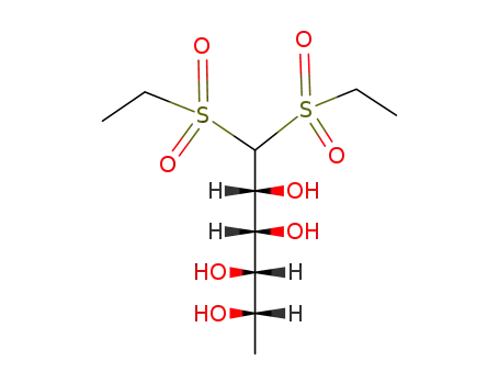 Molecular Structure of 54253-49-5 (1,6-Dideoxy-1,1-bis(ethylsulfonyl)-L-Mannitol)