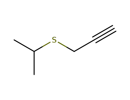 Molecular Structure of 14272-25-4 (3-(propan-2-ylsulfanyl)prop-1-yne)