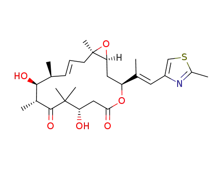 4,17-Dioxabicyclo[14.1.0]heptadec-13-ene-5,9-dione,
7,11-dihydroxy-8,8,10,12,16-pentamethyl-3-[(1E)-1-methyl-2-(2-methyl-
4-thiazolyl)ethenyl]-, (1S,3S,7S,10R,11S,12S,13E,16R)-