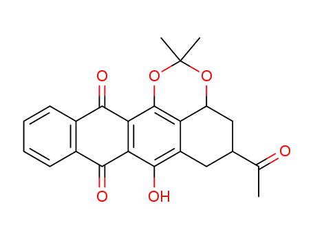 4-demethoxy-9-deoxydaunomycinone-6,7-acetonide