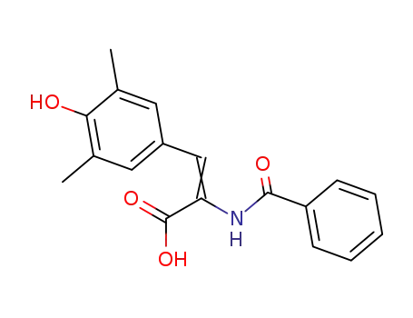 α-benzoylamino-4-hydroxy-3,5-dimethyl-cinnamic acid