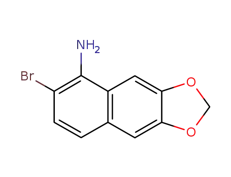 Molecular Structure of 180411-17-0 (2-bromo-6,7-methylenedioxy-1-naphthylamine)