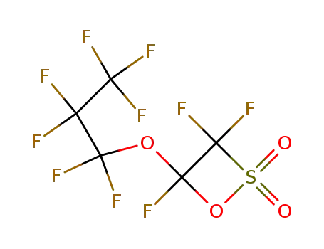 4-heptafluoropropoxytrifluoro-1,2-oxathietane 2,2-dioxide