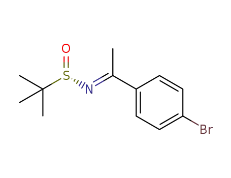 Molecular Structure of 1039750-63-4 ((S,E)-N-(1-(4-bromophenyl)ethylidene)-2-methylpropane-2-sulfinamide)