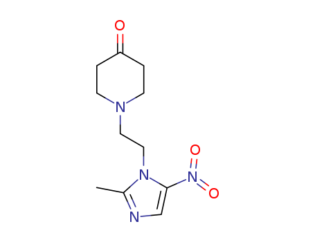 1-(2-(2-methyl-5-nitro-1 h-imidazole-1-yl)ethyl)piperidine-4-one