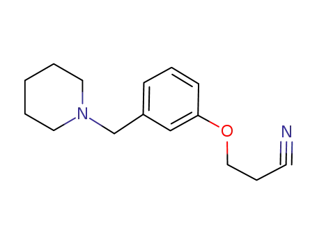 Propanenitrile, 3-[3-(1-piperidinylmethyl)phenoxy]-
