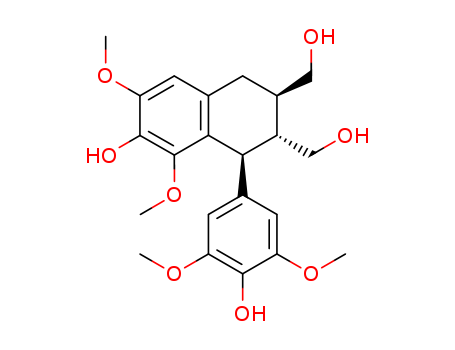 2,3-Naphthalenedimethanol,1,2,3,4-tetrahydro-7-hydroxy-1-(4-hydroxy-3,5-dimethoxyphenyl)-6,8-dimethoxy-,(1S,2R,3R)-