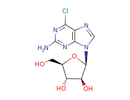 2-Amino-6-chloro-9-β-D-arabinofuranosylpurine