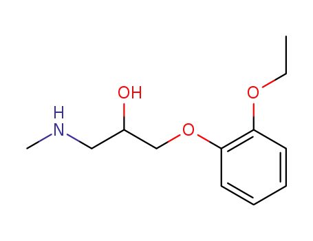 Molecular Structure of 14754-63-3 (1-(2-Ethoxy-phenoxy)-3-methylamino-propan-2-ol)