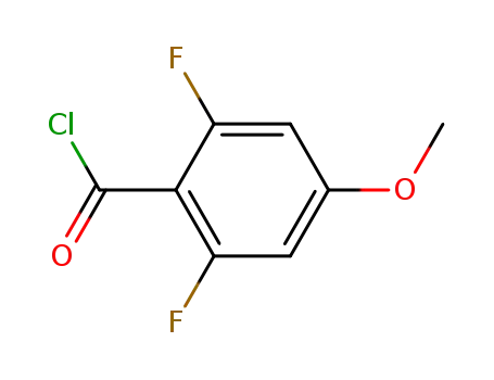 Molecular Structure of 125369-56-4 (4-(Chlorocarbonyl)-3,5-difluoroanisole, 4-(Chloroformyl)-3,5-difluoroanisole, 2,6-Difluoro-p-anisoyl chloride)