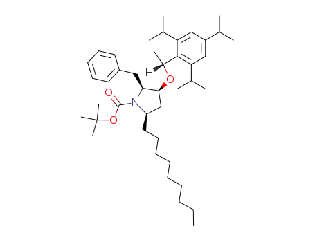 (2S,3S,5R)-2-Benzyl-5-nonyl-3-[(R)-1-(2,4,6-triisopropyl-phenyl)-ethoxy]-pyrrolidine-1-carboxylic acid tert-butyl ester
