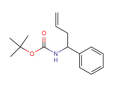 Molecular Structure of 187974-79-4 (Carbamic acid, (1-phenyl-3-butenyl)-, 1,1-dimethylethyl ester)