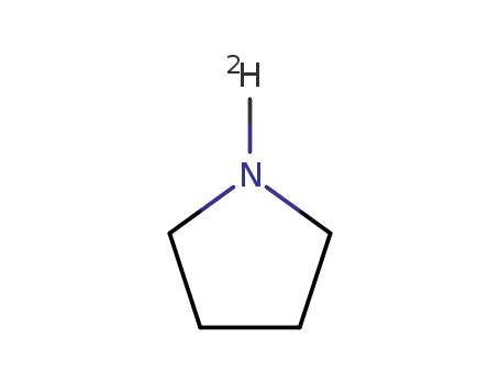 Molecular Structure of 694-00-8 (pyrrolidine-1-d<SUB>1</SUB>)