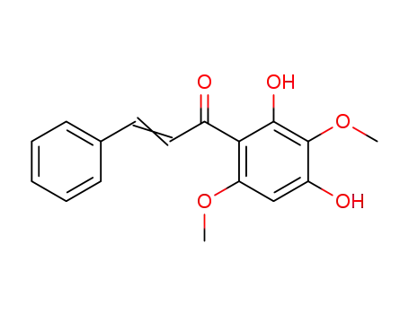 Molecular Structure of 54299-50-2 ((E)-1-(2,4-DIHYDROXY-3,6-DIMETHOXY-PHENYL)-3-PHENYL-PROPENONE)