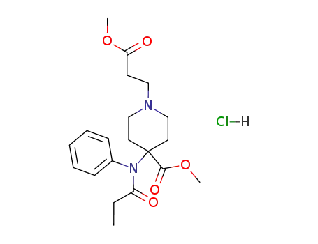 Molecular Structure of 132539-07-2 (Remifentanil Hydrochloride)