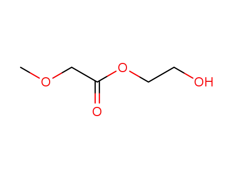 Molecular Structure of 131242-72-3 (Acetic acid, methoxy-, 2-hydroxyethyl ester)