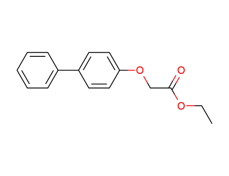 Molecular Structure of 54334-74-6 (Acetic acid, ([1,1'-biphenyl]-4-yloxy)-, ethyl ester)