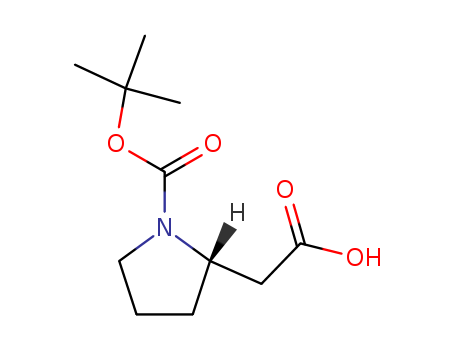 2-Pyrrolidineaceticacid, 1-[(1,1-dimethylethoxy)carbonyl]-, (2S)-