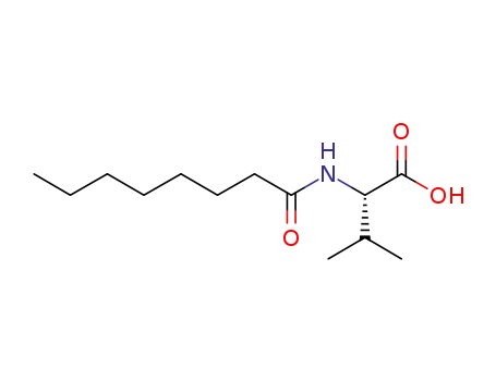 Molecular Structure of 133849-27-1 (Valine,  N-(1-oxooctyl)-)