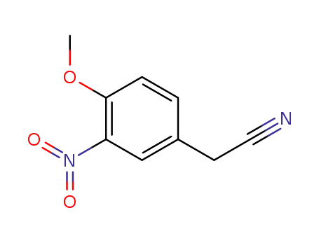 Molecular Structure of 56245-07-9 ((4-Methoxy-3-nitro-phenyl)-acetonitrile)