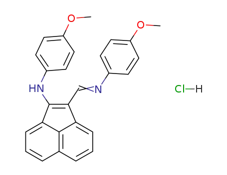 1-((p-methoxyphenyl)amino)-2-(((p-methoxyphenyl)imino)methyl)acenaphthylene hydrochloride