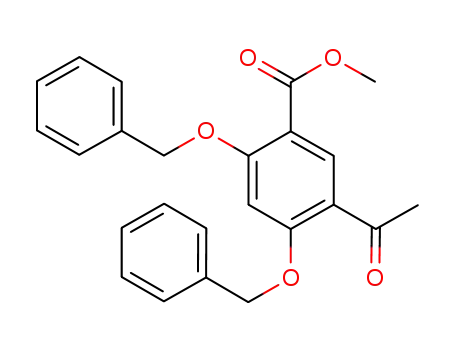 Molecular Structure of 912545-07-4 (methyl 5-acetyl-2,4-bis(benzyloxy)benzoate)