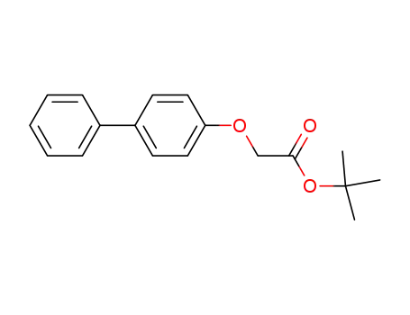 Molecular Structure of 54334-79-1 (Acetic acid, ([1,1'-biphenyl]-4-yloxy)-, 1,1-dimethylethyl ester)